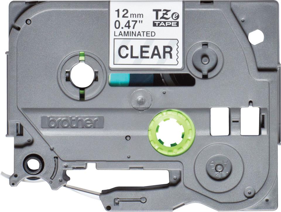 TZe-131S schwarz auf transparent Schriftband