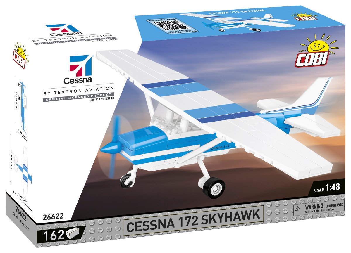 Cessna 172 weiß-blau