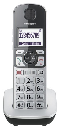 KX-TGQ500GS Silber Schnurloses Telefon