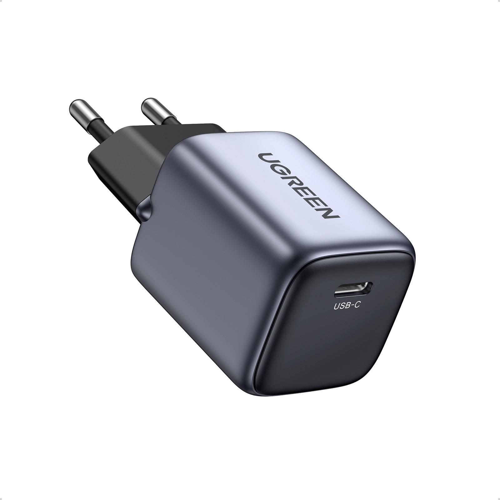Nexode Mini 20W PD GaN Ladegerät, USB-C, Schwarz