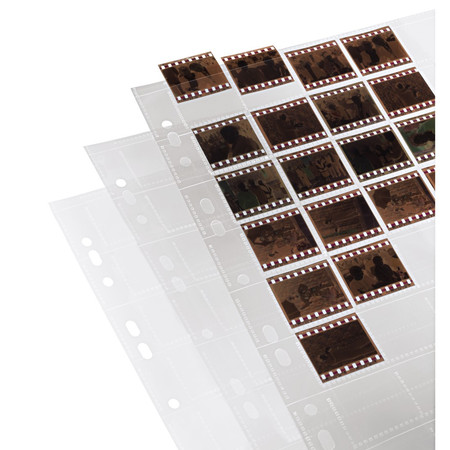 Negativ-Hüllen aus Polypropylen für 40 Einzelnegative im KB-Format 24x36 mm