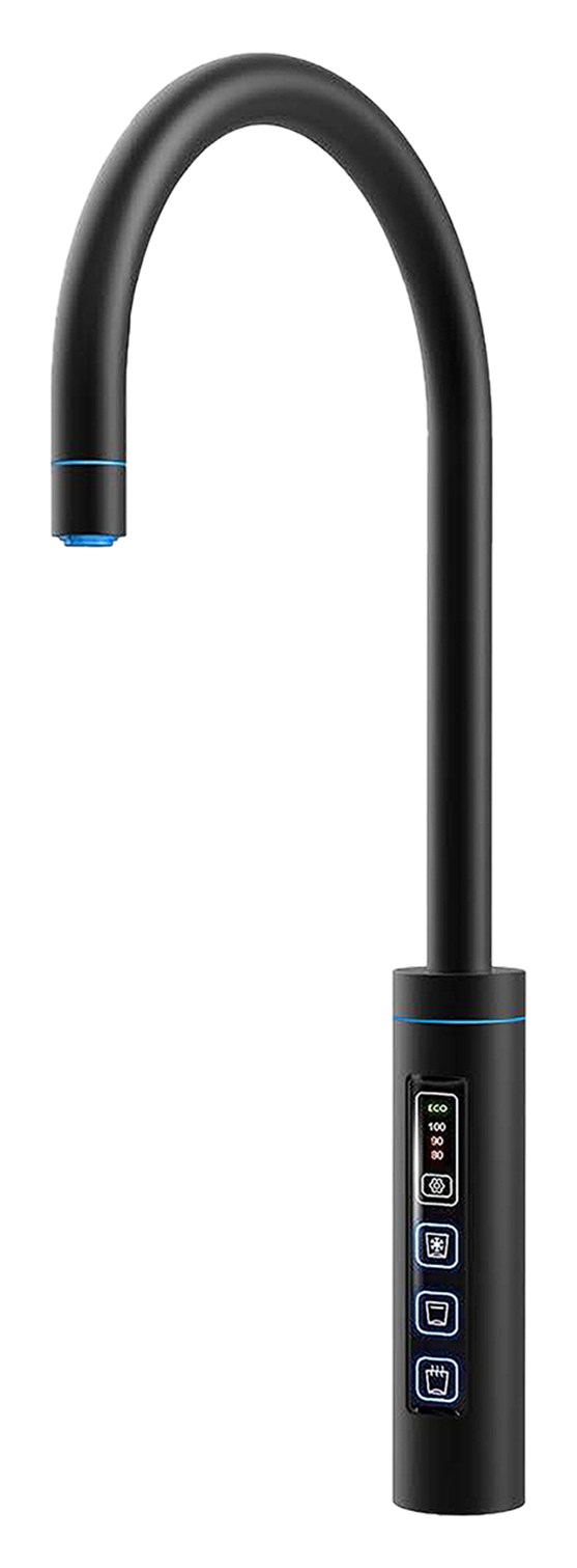 3in1 Touch Armatur (für Sprudler) rund, matt schwarz (XO-AR 3005)