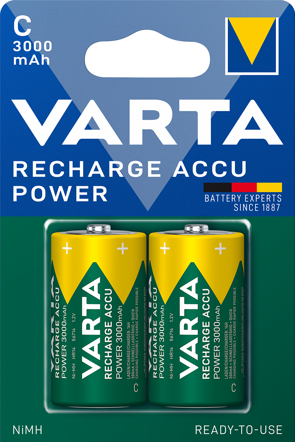 RECHARGE ACCU Power C, 2er Blister Akku