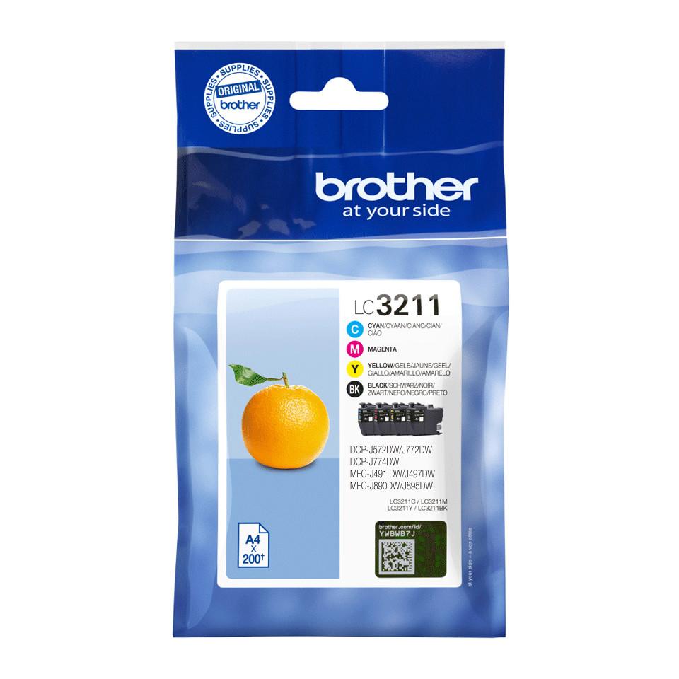 LC-3211 Value Pack 4 Stück Original Schwarz, Cyan, Magenta, Gelb Druckerpatrone