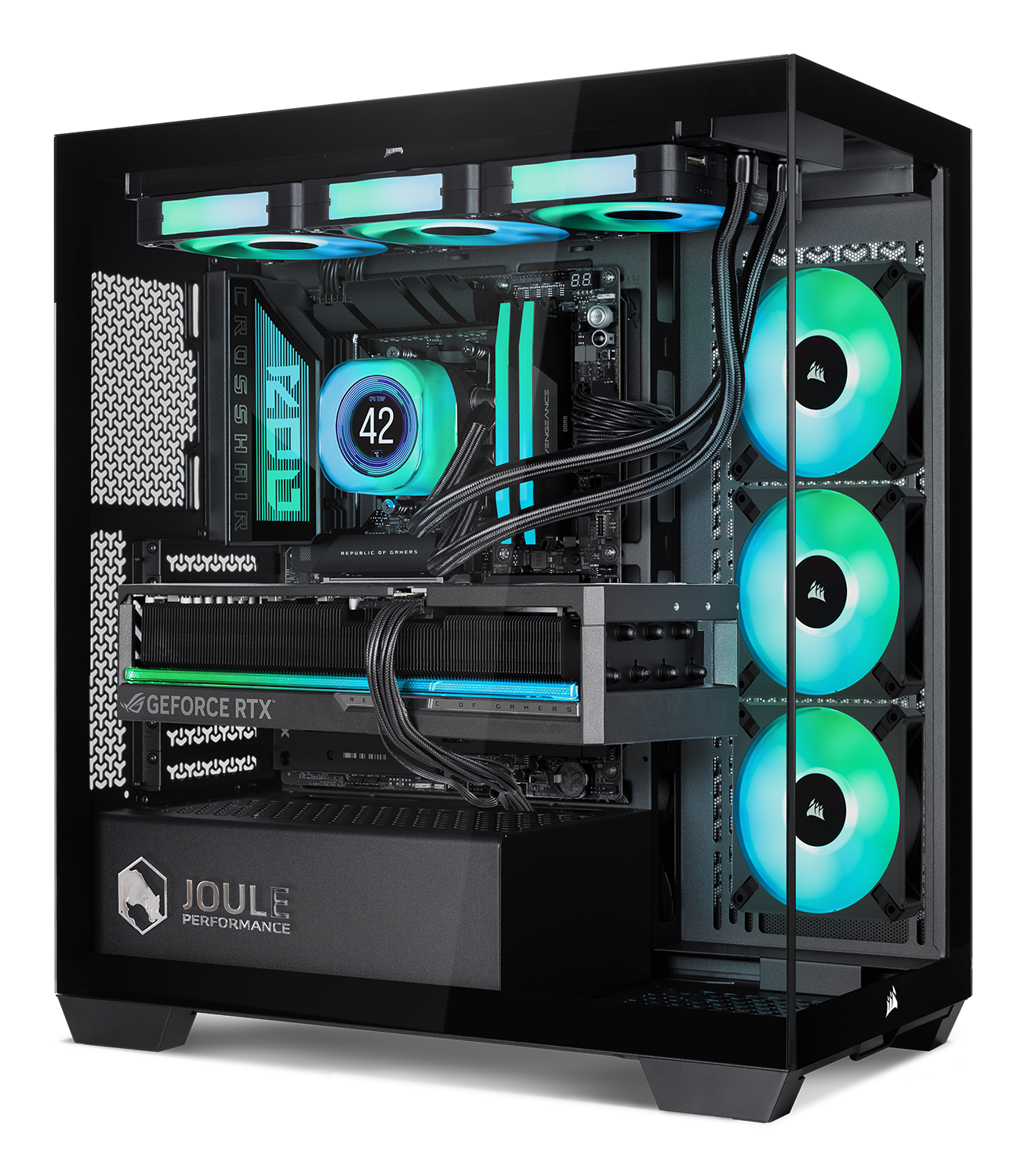 High End Gaming PC, Schwarz, Intel Core Ultra 7 270K Plus, 64 GB, 4 TB, NVIDIA GeForce RTX 5090