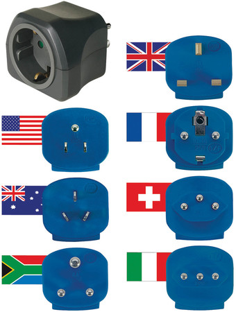Reisestecker-Set mit 10A Sicherung