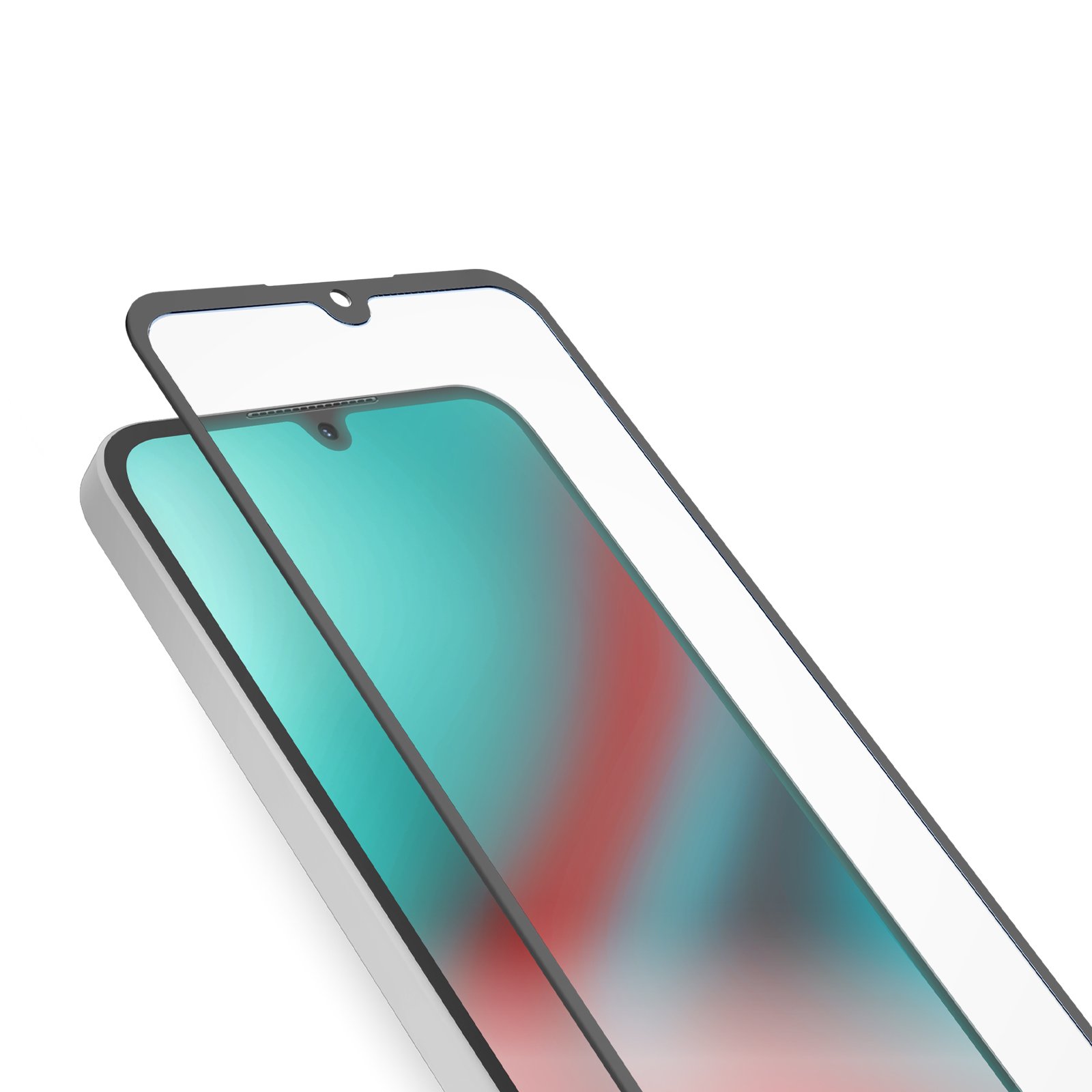 Glas Displayschutz Full Cover für Samsung Galaxy A16, Schwarz