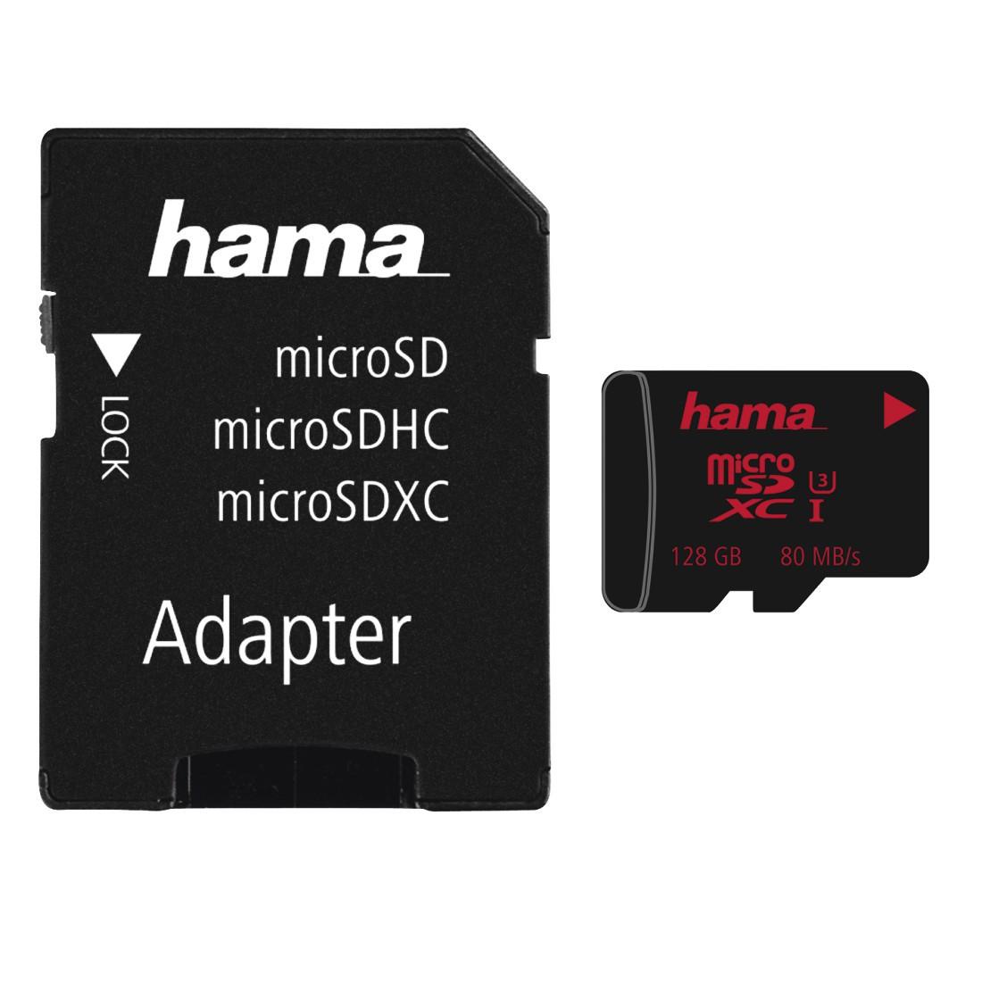 microSDXC 128GB UHS Speed C3 UHS-I 80MB/s + Adapter/Foto (00213116)