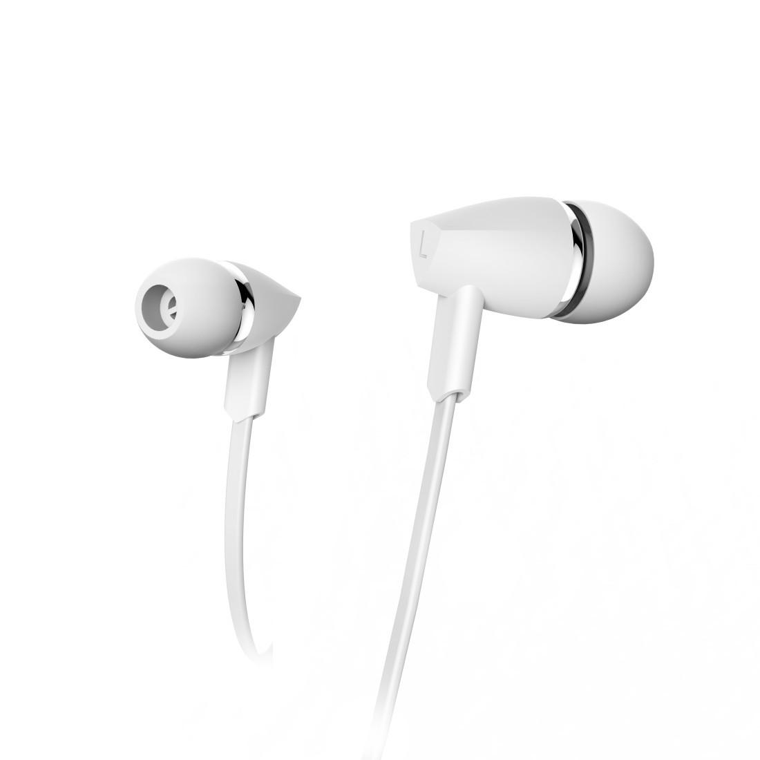 Kopfhörer "Joy", In-Ear, Mikrofon, Flachbandkabel, Weiß (00184134)