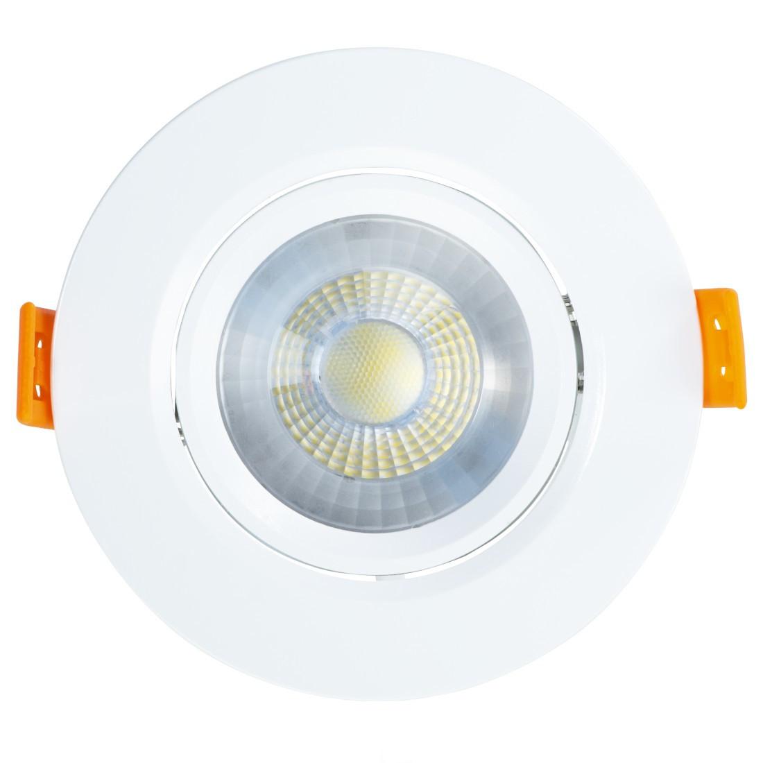 LED-Einbaustrahler, 3er-Set, 5W, 350lm, Lichtfarbe: Warmweiß, Fassung: Weiß (00112694)
