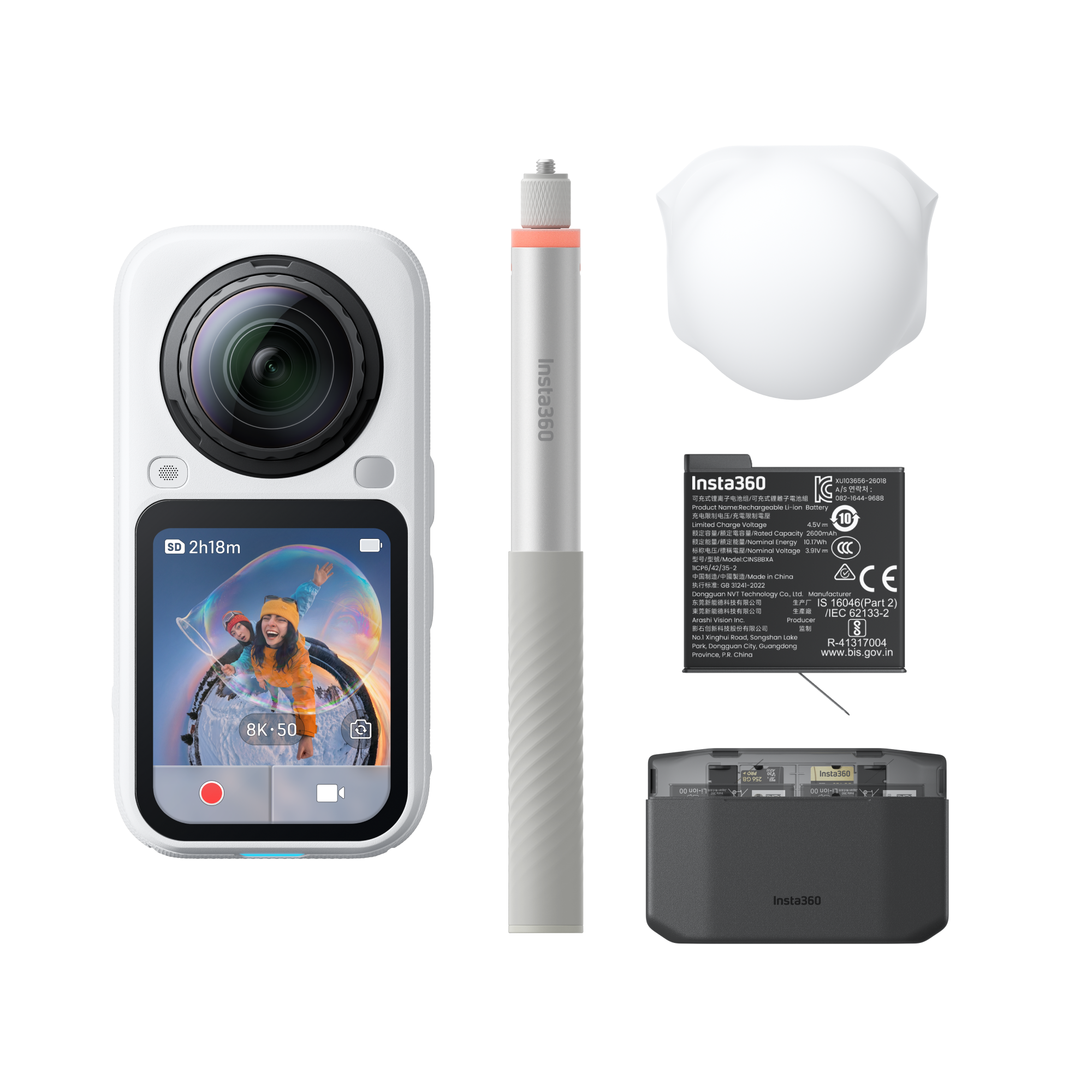 X6 Essential Bundle Arctic White Action Kamera