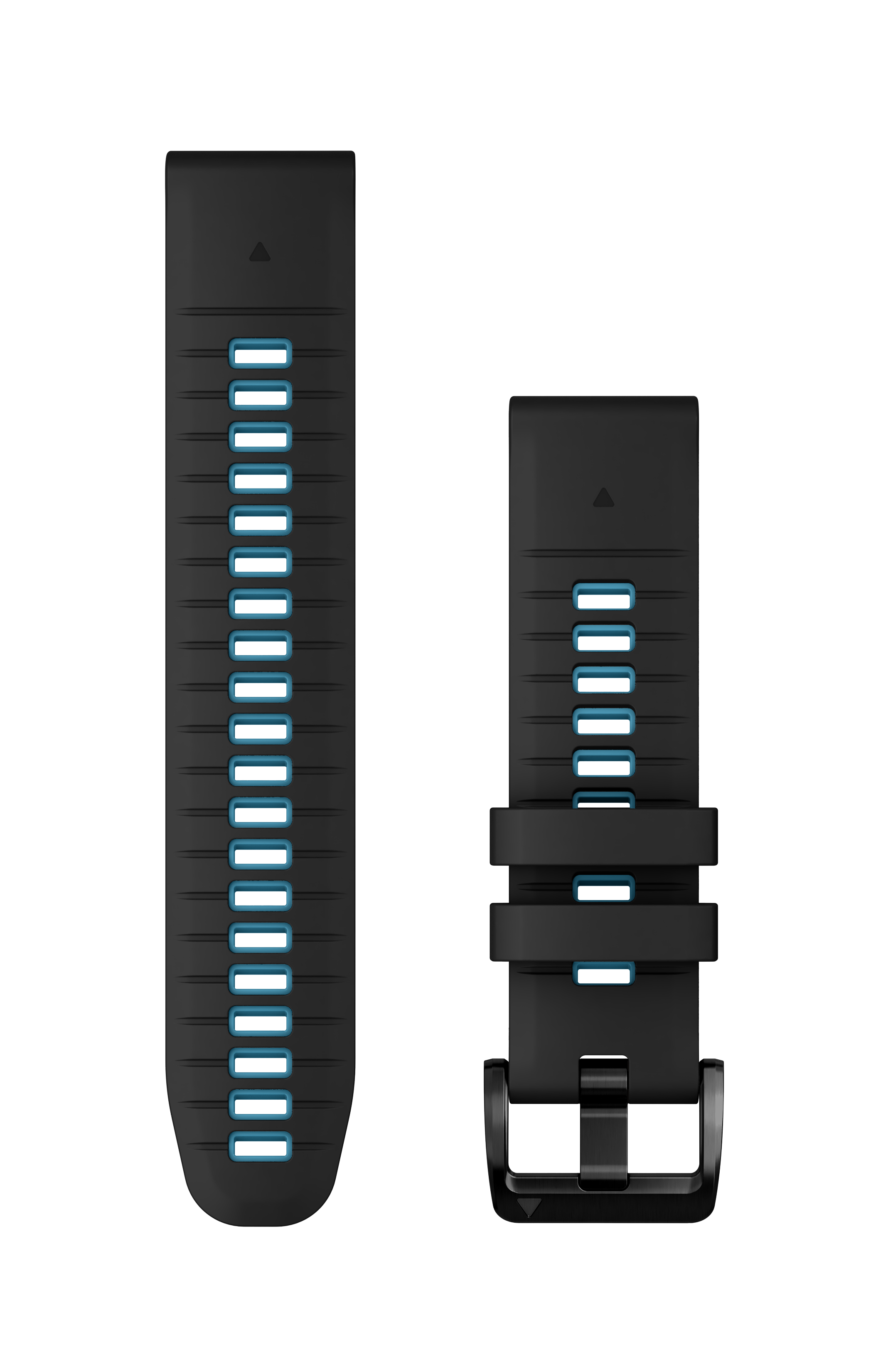 Quickfit-Armbänder (22 mm) Silikon, Schwarz/Blau