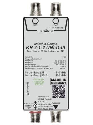 Multischalter KR 2-1-2 UNI-D-III