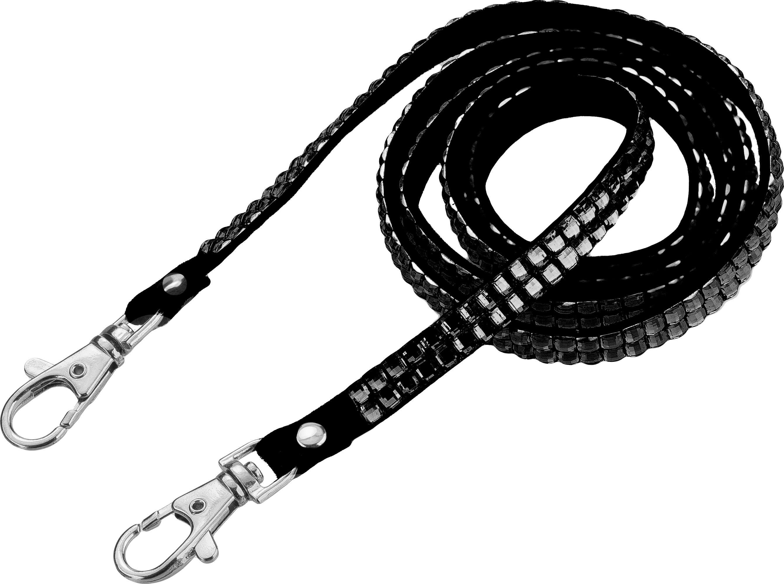 NECKLACE Strap Bling Black