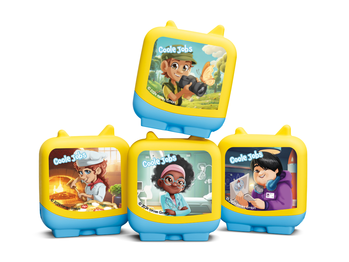 Clever Tonies Coole Jobs-Set - bestehend aus 4 Clever Tonies