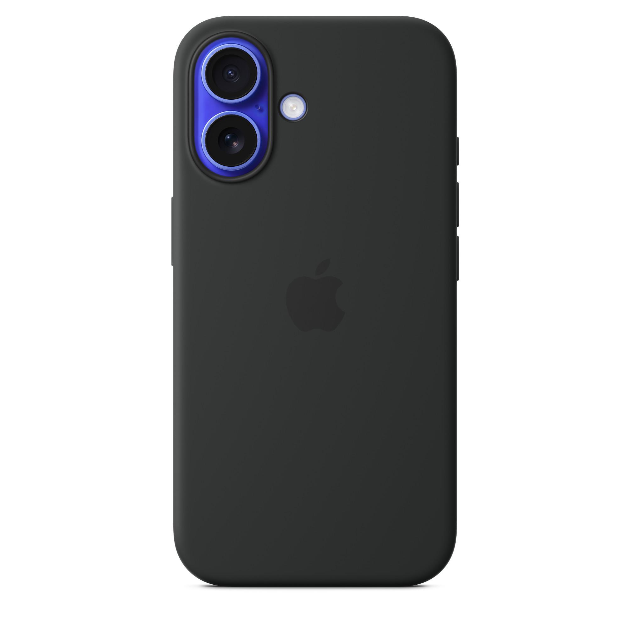 iPhone 16 Silikon Case mit MagSafe - Schwarz