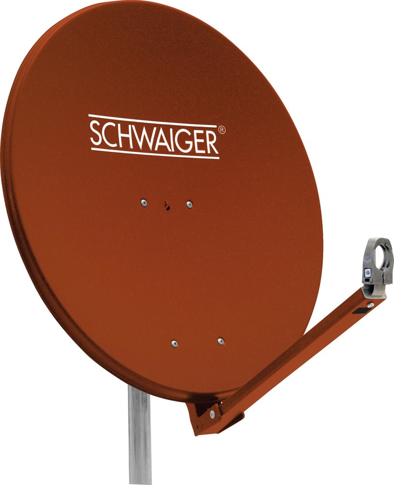 SPI710.2 Aluminium - Ziegelrot Satellitenschüssel 75 cm