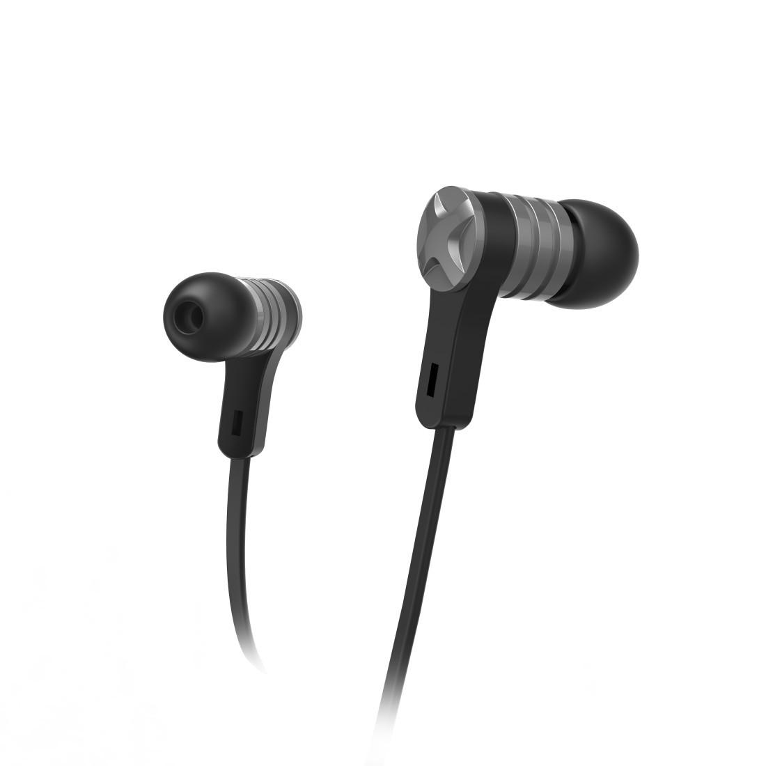 Kopfhörer "Intense", In-Ear, Mikrofon, Flachbandkabel, Schwarz (00184135)