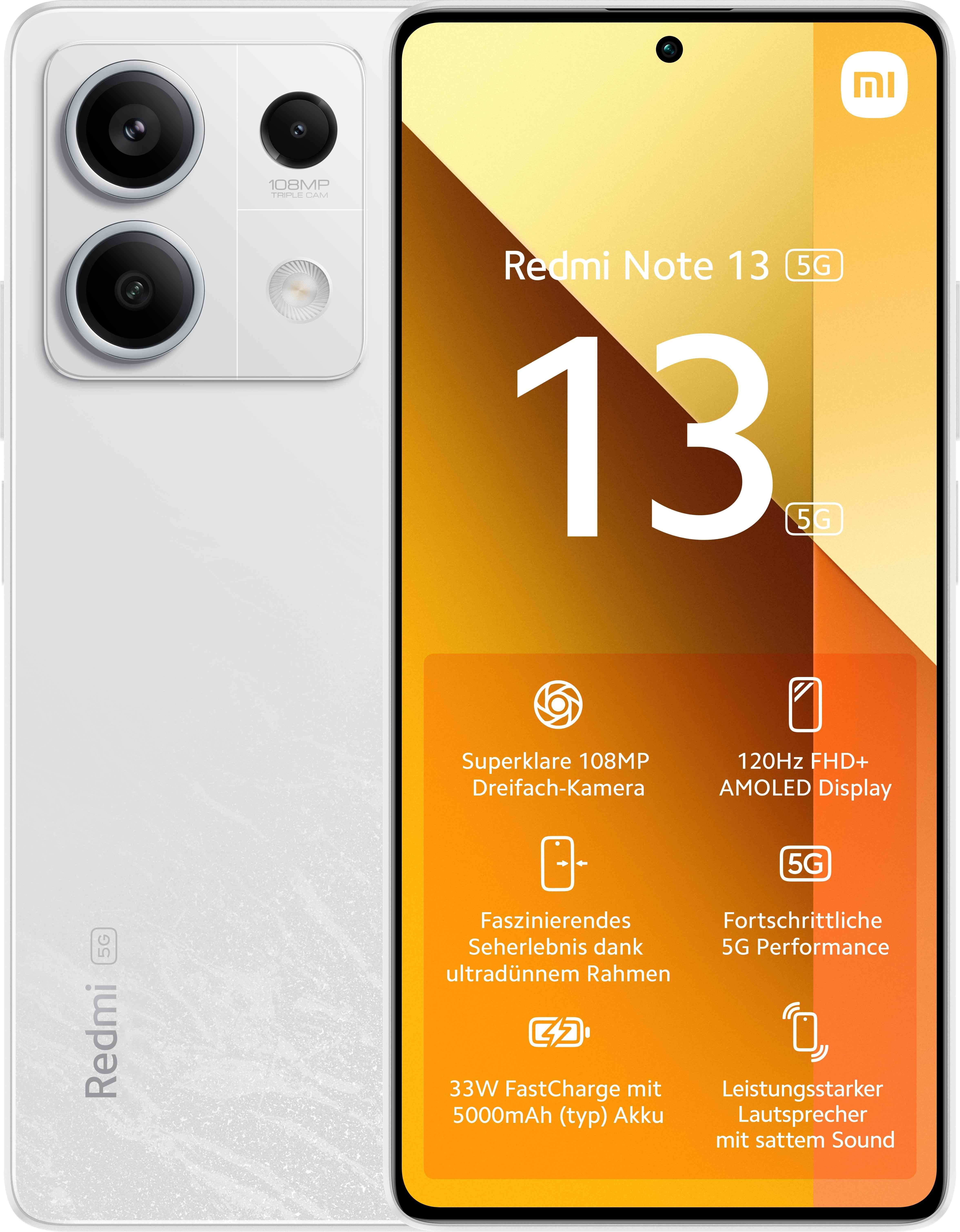 Redmi Note 13 5G 8GB + 256GB Arctic White Smartphone