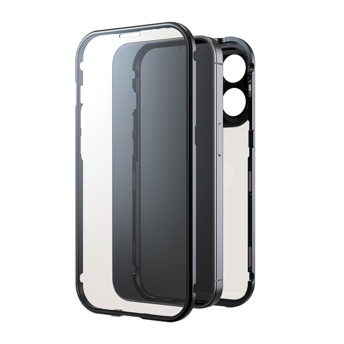 Cover "360° Glass" für Apple iPhone 16 Pro, Schwarz (00228092)