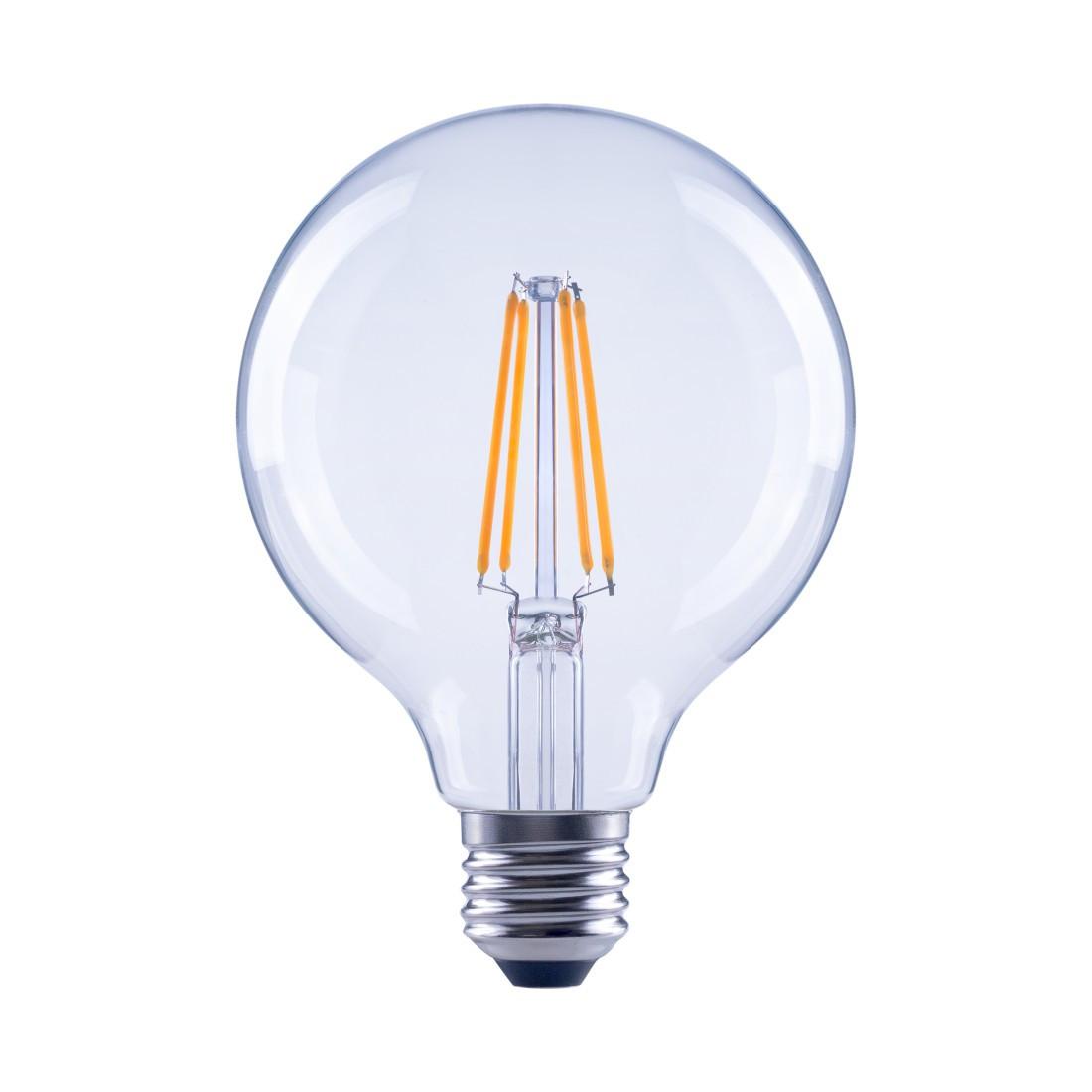 LED-Filament, E27, 806lm ersetzt 60W Globelampe, G95, klar, Warmweiß (00112819)