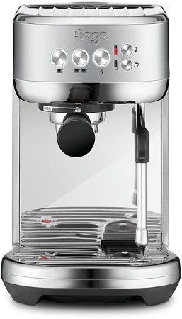 the Bambino Plus Gebürstetes Edelstahl Siebträger-Espressomaschine