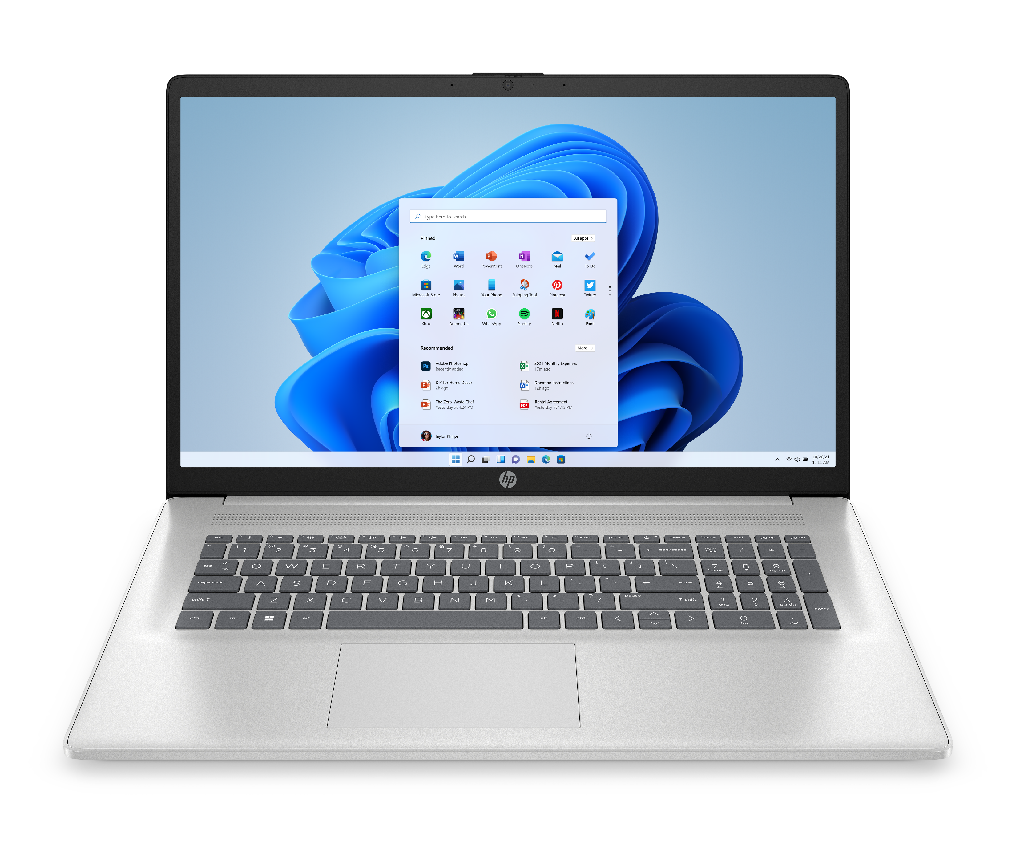 Notebook 17-cn3654ng, Silber, 17,3 Zoll, Full HD, Intel Core i5-1334U, 8 GB, 512 GB M.2 SSD