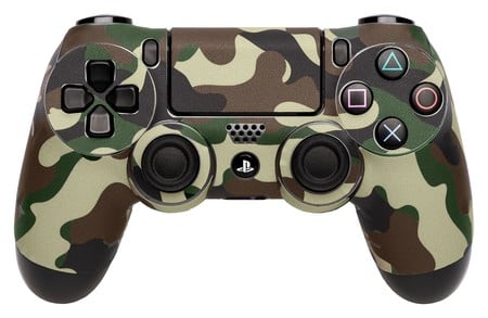 Skin für PS4 Controller 97316 camouflage-grün
