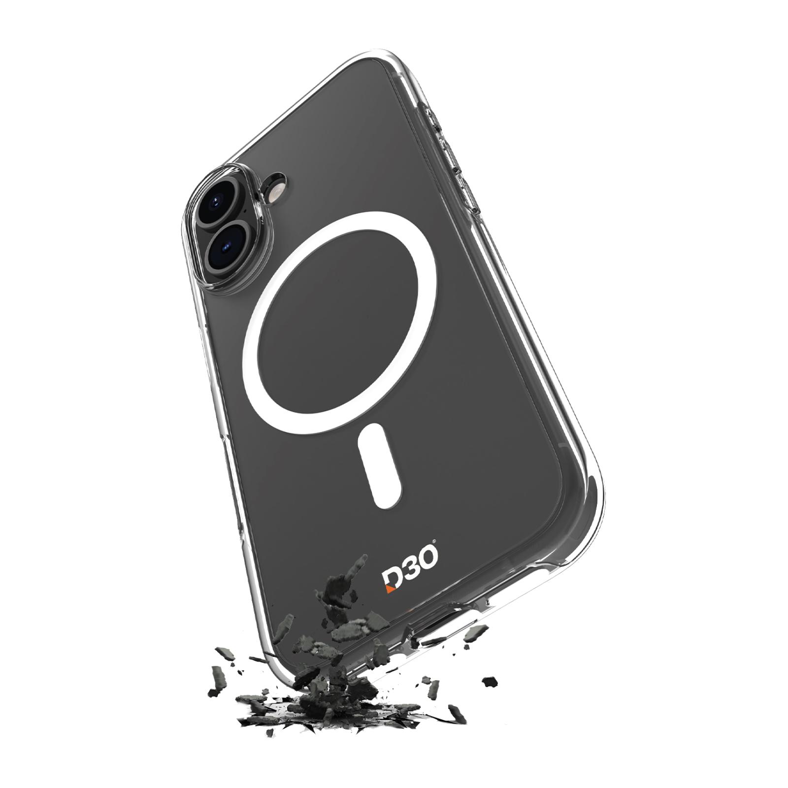 Hülle Impact Clear D3O® Bio für iPhone 17, Transparent