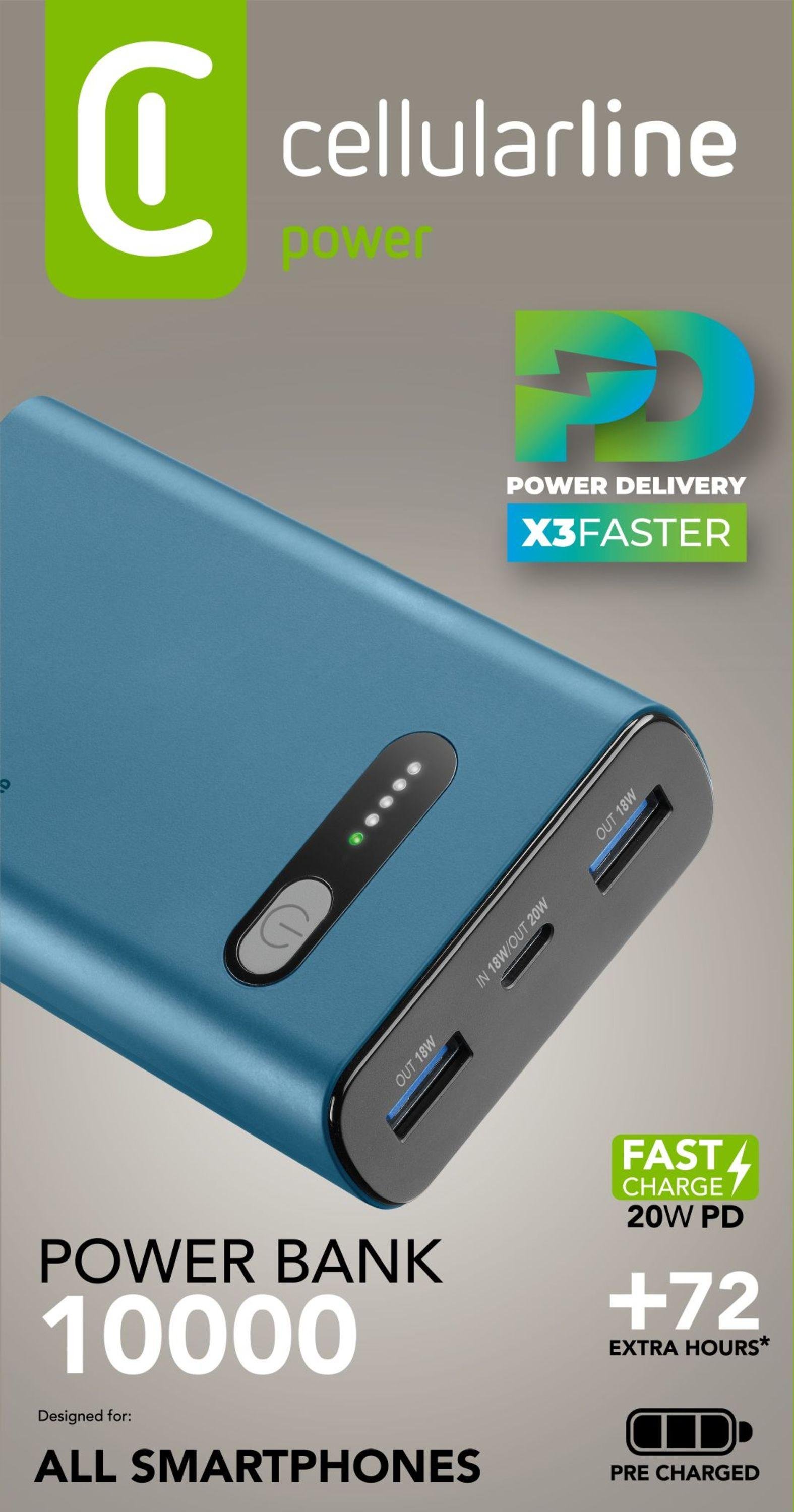 Power Bank Fast 10000 PD Blue (60980)