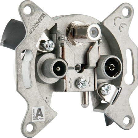 Breitband Durchgangsdose (16 dB) RDS660 - mit getrenntem SAT-ZF Anschluss