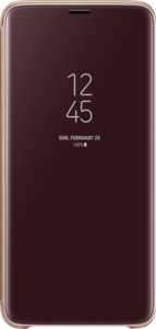 Clear View Standing Cover für Galaxy S9+, gold