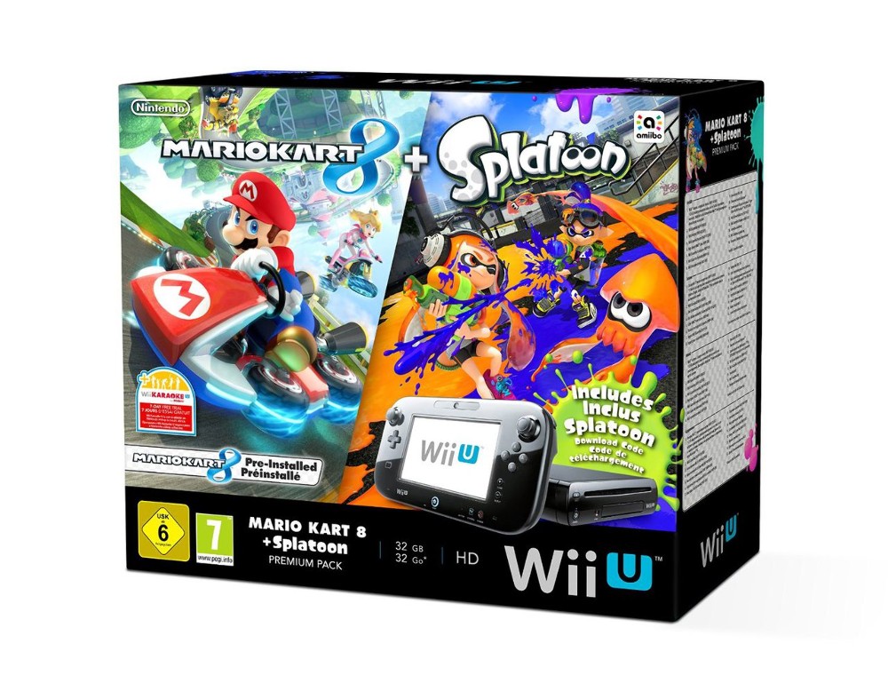 Nintendo Wii U Schwarz 32gb Inkl Mario Kart 8 Und Splatoon Premium Pack Bei Expert Kaufen Nintendo Wii U Konsolen Nintendo Wii U Zusatzsortiment Expert De