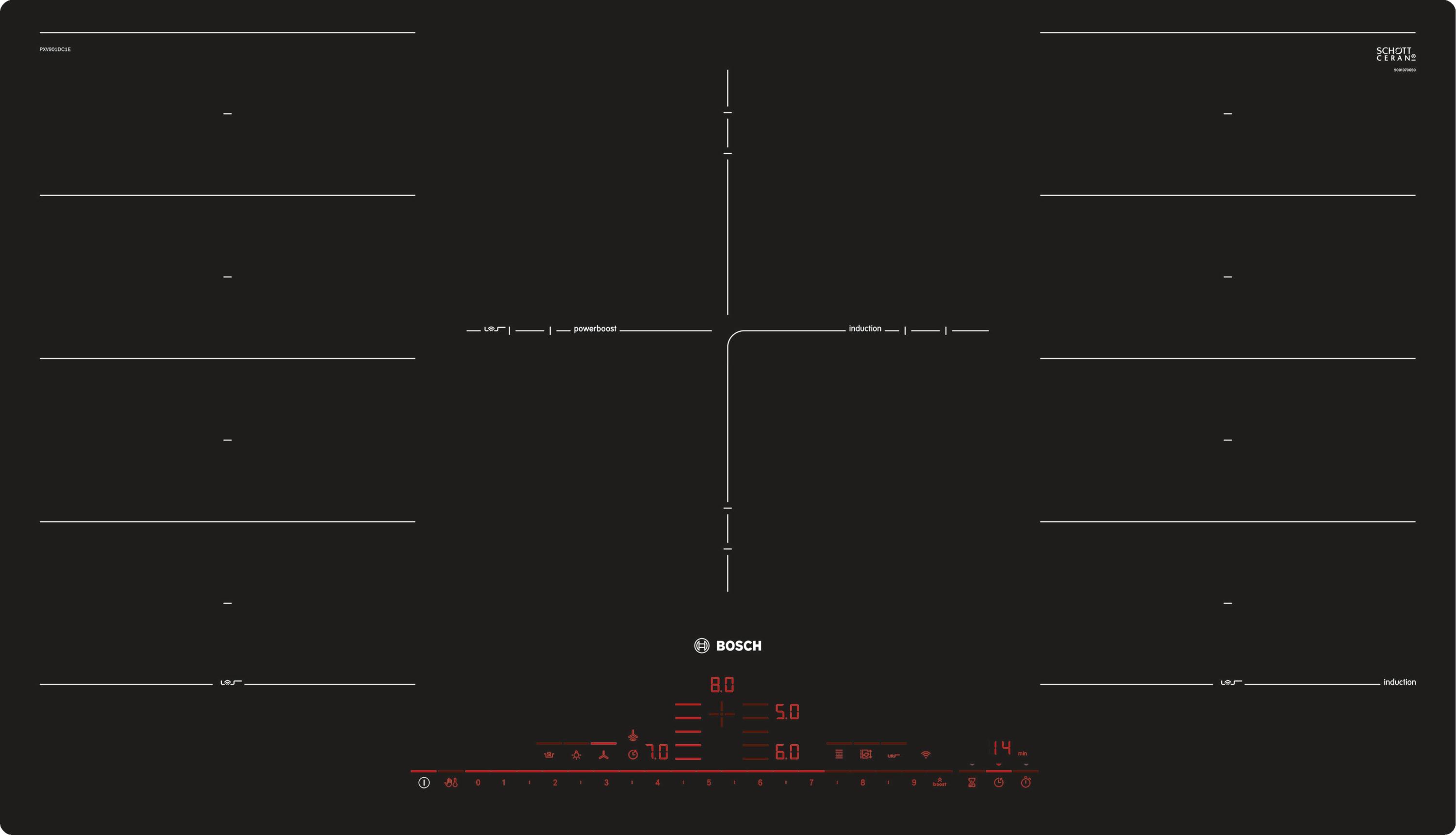 Serie 8 PXV901DV1E Induktionskochfeld (autark)