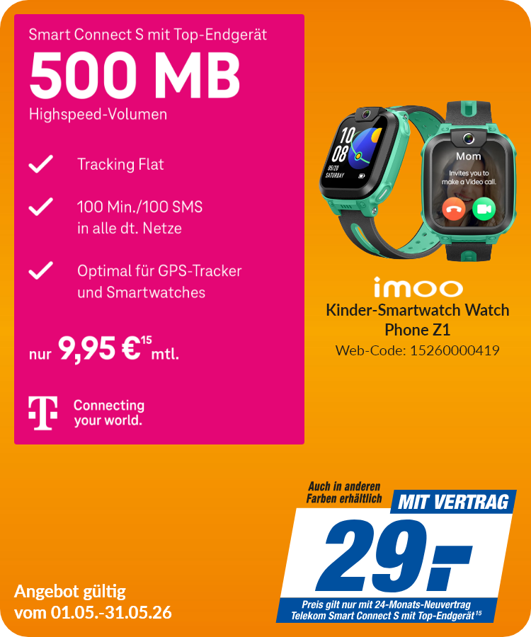 IMOO Z1 mit Smart Connect S Top für 29€!