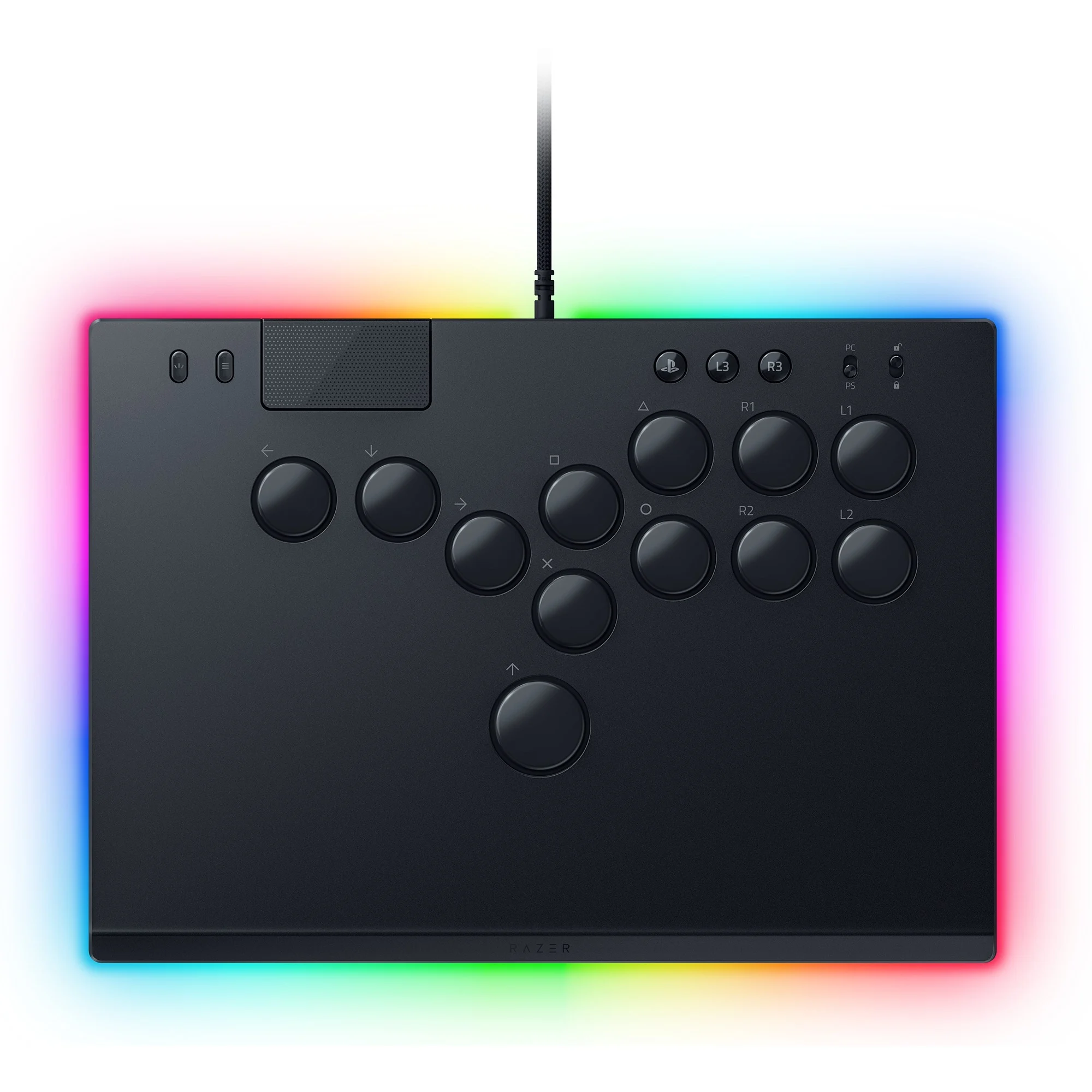Kitsune, All-Button-Arcade-Controller, Schwarz