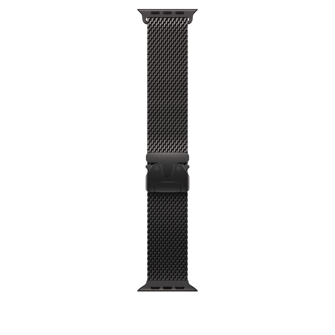 49 mm Milanaise Armband Titan Schwarz - M