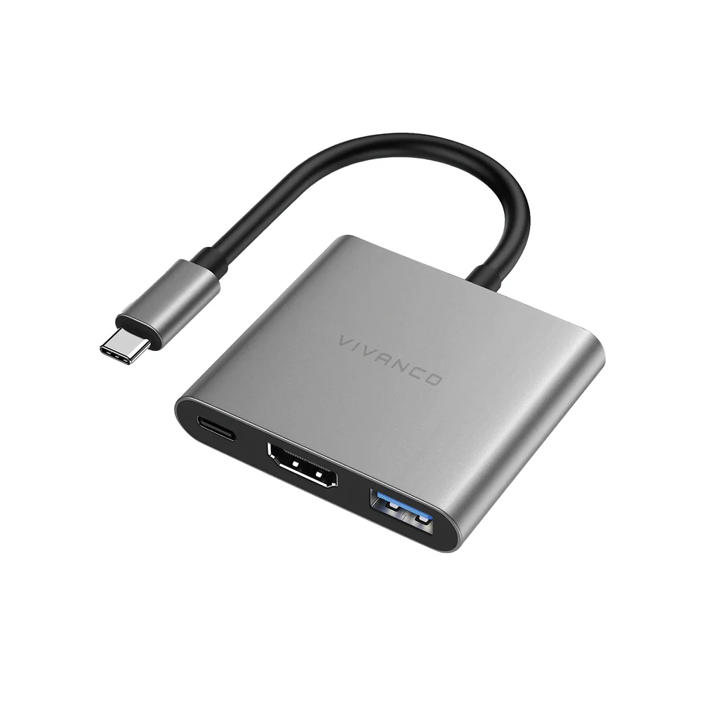 3in1 USB-C® Aluminium Multiport Hub (45961)