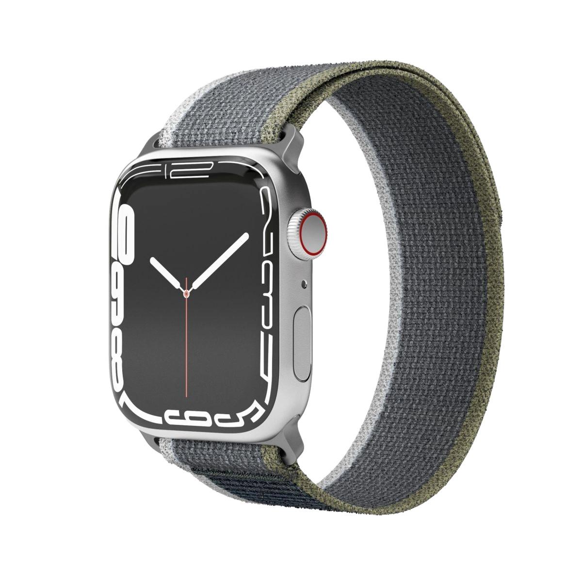 Watch Straps Trekking Loop - Armband für Apple Watch, 40mm + 41mm + 42mm, Green Gray