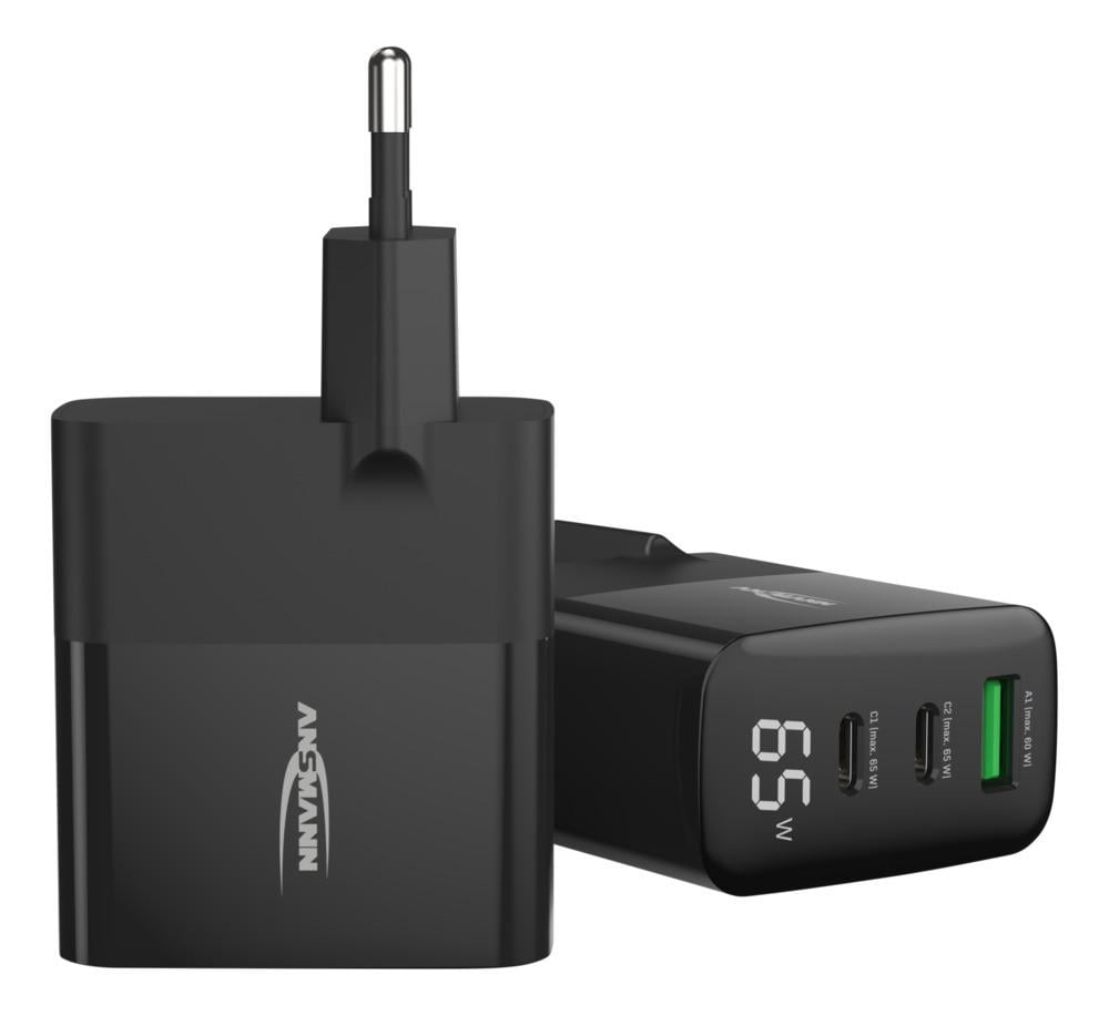 Home Charger mit Display HC365PD 65W, USB-C, USB-A