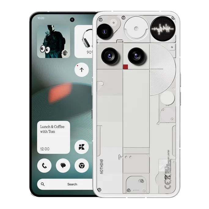 Phone (3) 12GB + 256GB, Weiß Smartphone