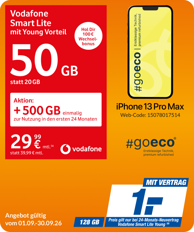 iPhone 13 Pro Max mit Smart Lite für 1€!