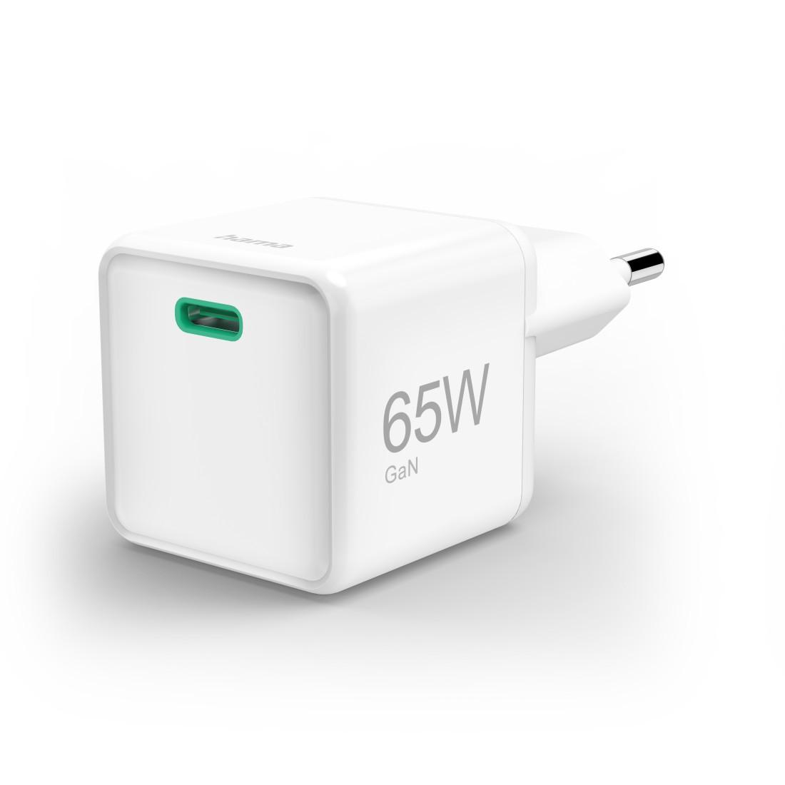 GaN, USB-C, Super-Mini-Charger, PD, 65 W, Weiß (00201943) Schnellladegerät (USB-C)