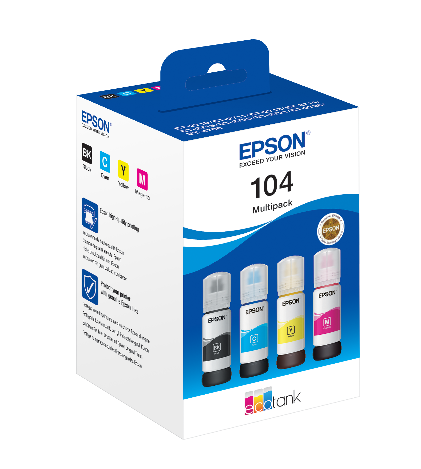 104 EcoTank 4-colour MultiPack Tintenflasche