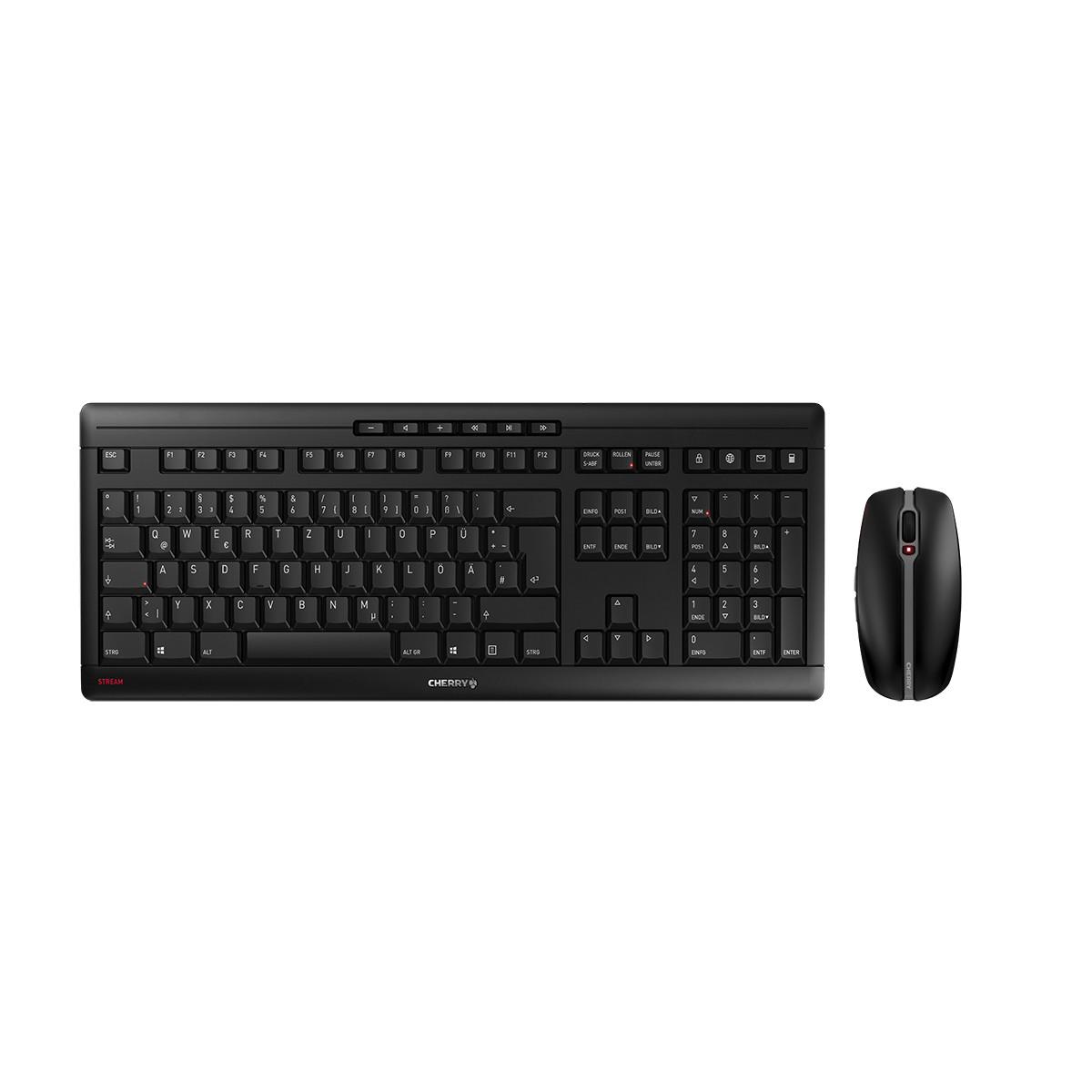 Stream Desktop schwarz Maus-Tastatur-Set