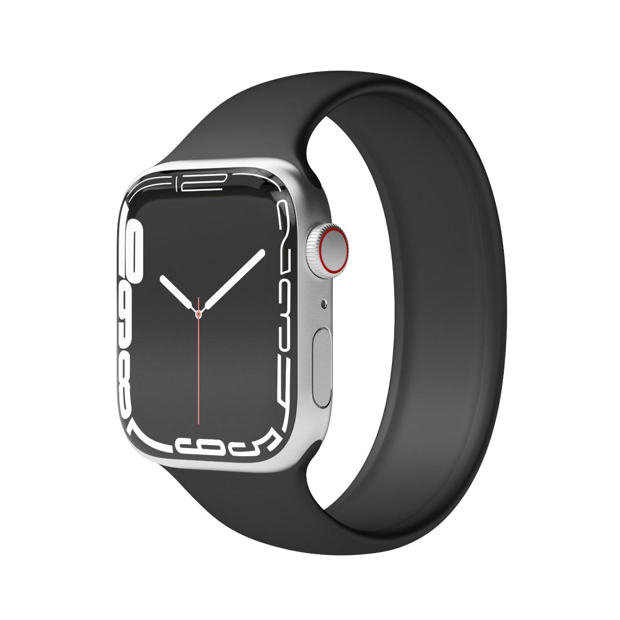 Watch Straps Solo Loop - Armband für Apple Watch, Gr. S, 40mm + 41mm + 42mm, Black