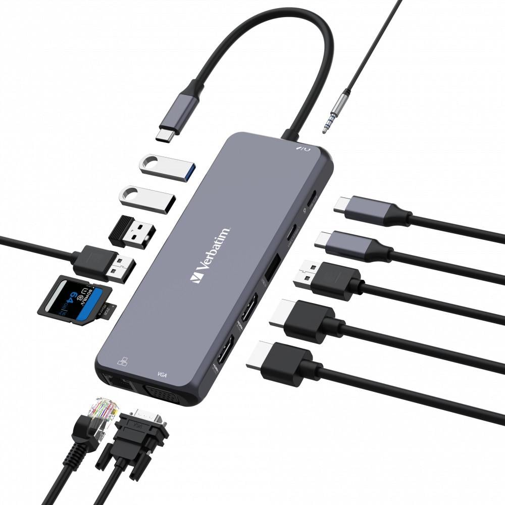 USB-C Pro Multiport Hub CMH-14: 14 Anschlüsse