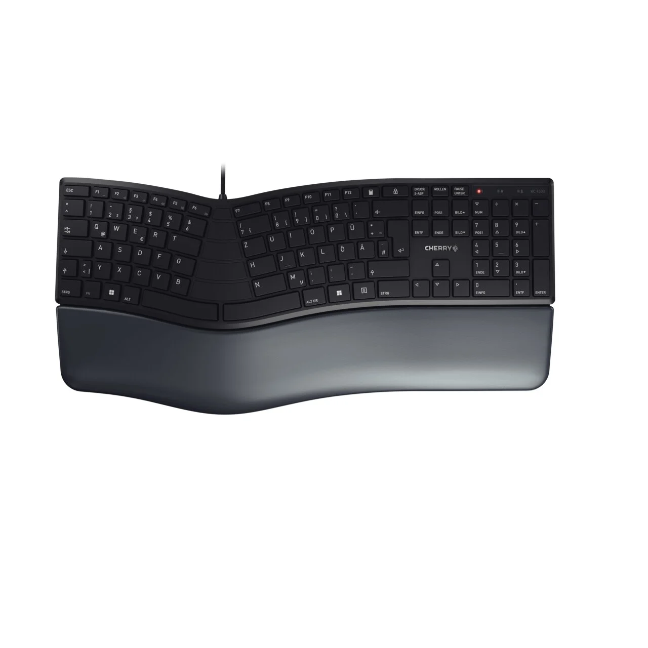 KC 4500 ERGO kabelgebundene Tastatur, Schwarz
