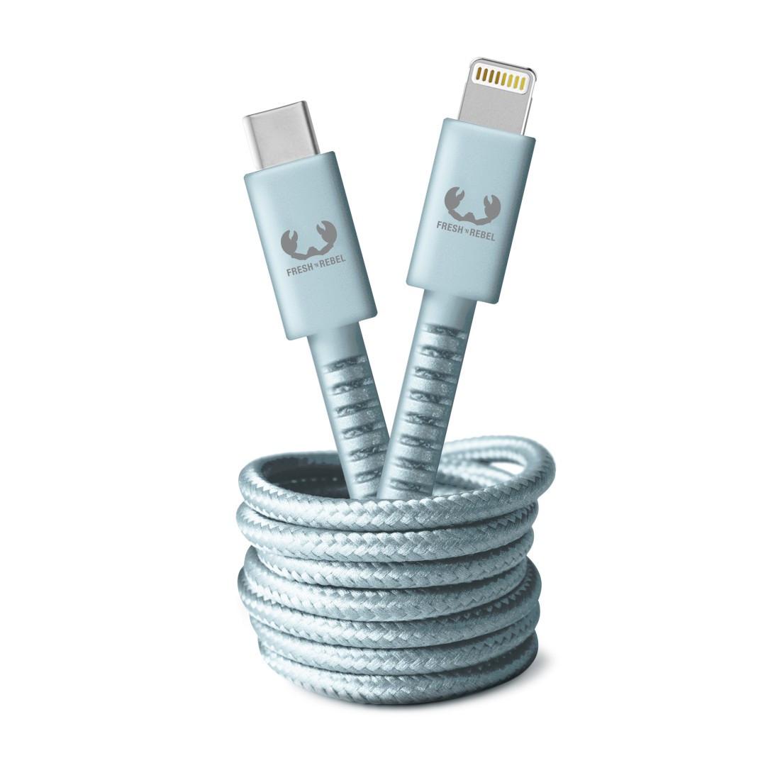 USB-C - Lightning-Kabel "Fabriq", 2,0 m, Dusky Blue (00214991)
