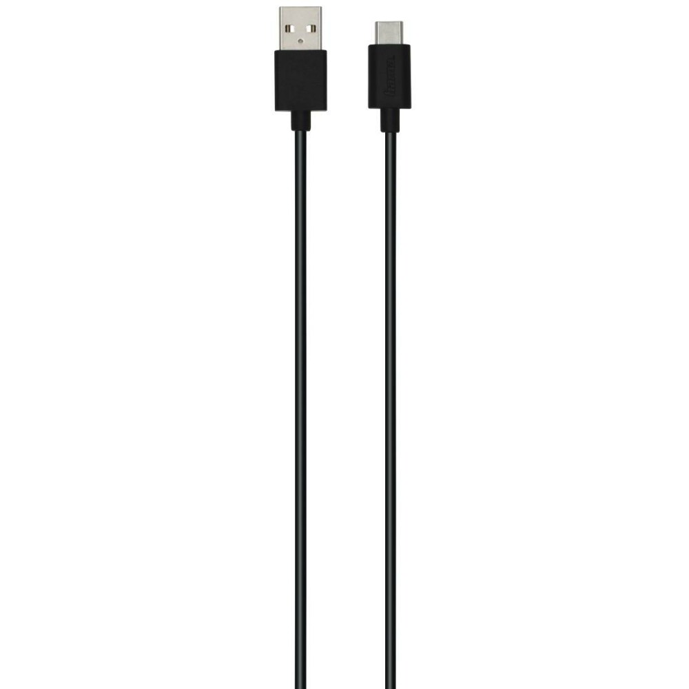 Lade-/Datenkabel, USB-A - USB-C, 0,75 m, Schwarz (00187249)